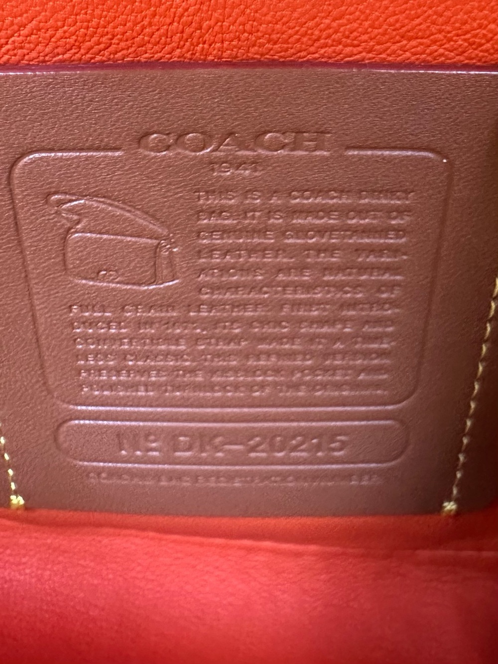 COACH 1941 Glovetan Dinky Crossbody leather crossbody bag - Picture 9 of 9
